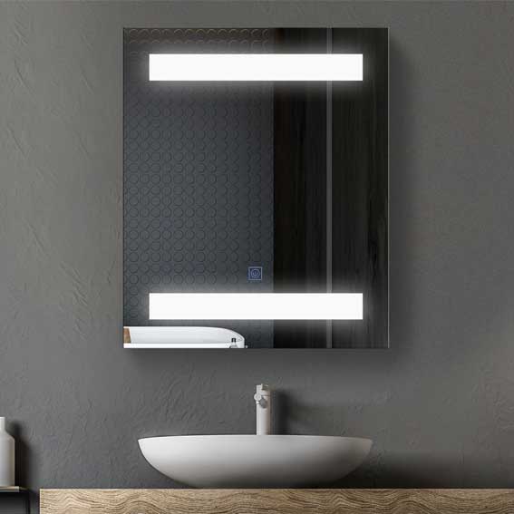 Specchiera bagno con luce LED e interruttore touch