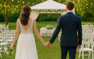 matrimonio in spazi esterni