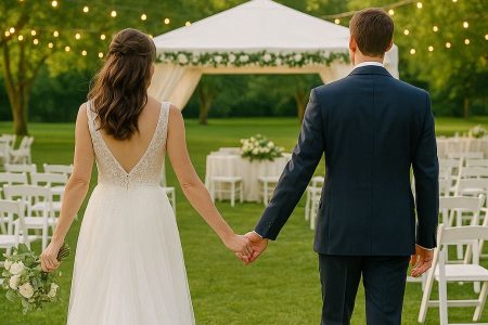 matrimonio in spazi esterni