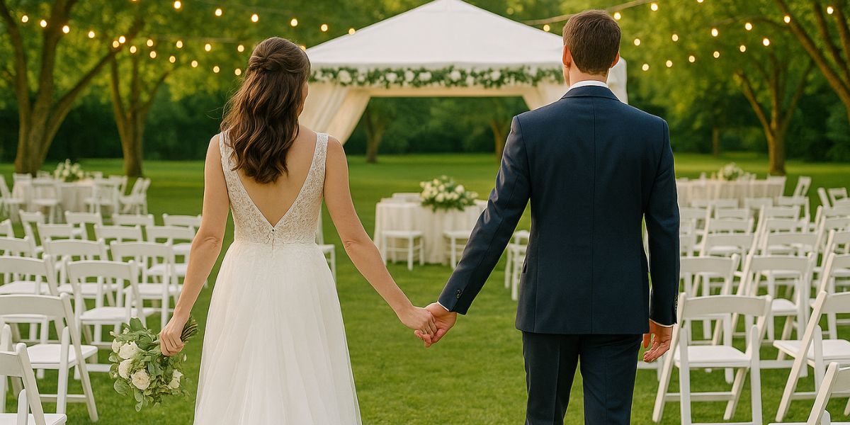 matrimonio in spazi esterni