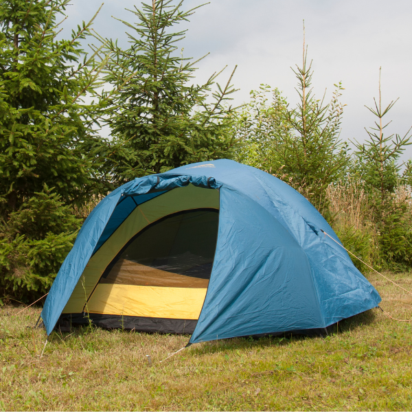 tenda con telo di copertura
