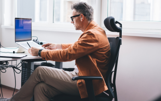 Sedia da ufficio ergonomica
