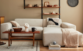 Divano 3 posti con chaise longue