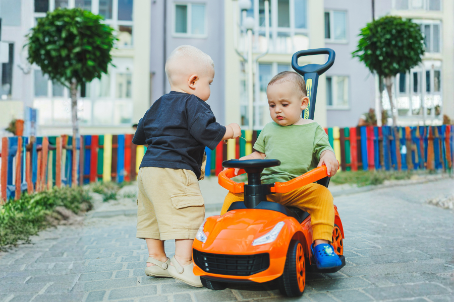 Macchina per bambini è sicura