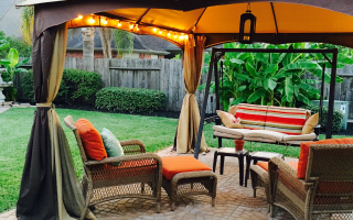 Gazebo con tetto