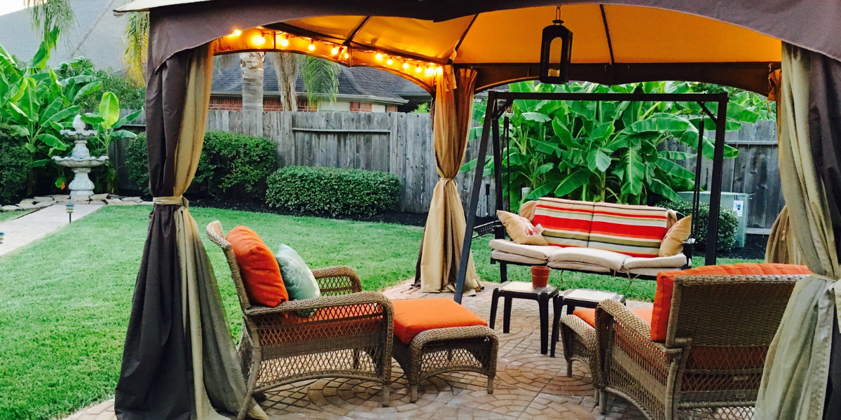 Gazebo con tetto